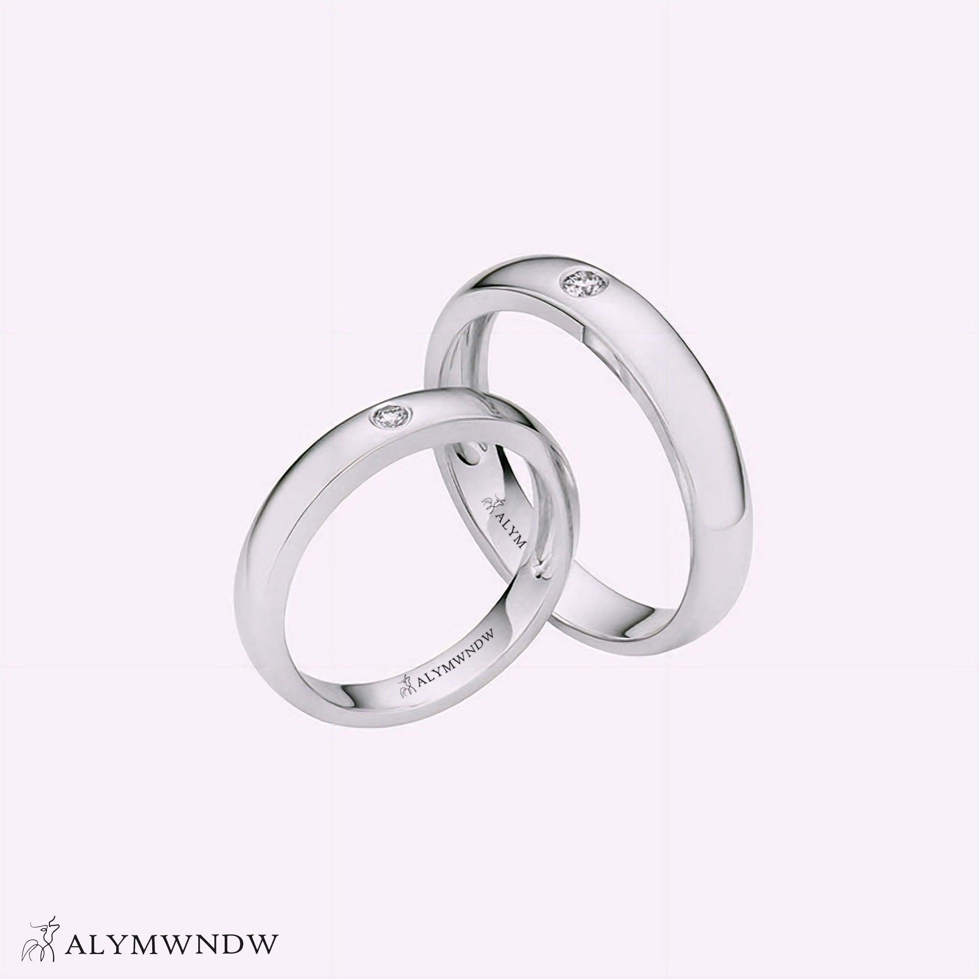 OSIMIRI Elegant Couple Rings – Gold, Silver & Rose Gold - Alymwndw