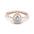 Pear Shape Lab Grown Diamond Ring with Side Stones | Alymwndw Jewellery - Alymwndw