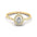 Pear Shape Lab Grown Diamond Ring with Side Stones | Alymwndw Jewellery - Alymwndw