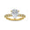 Pear Shape Lab Grown Diamond Ring with Side Stones | Alymwndw Jewellery - Alymwndw