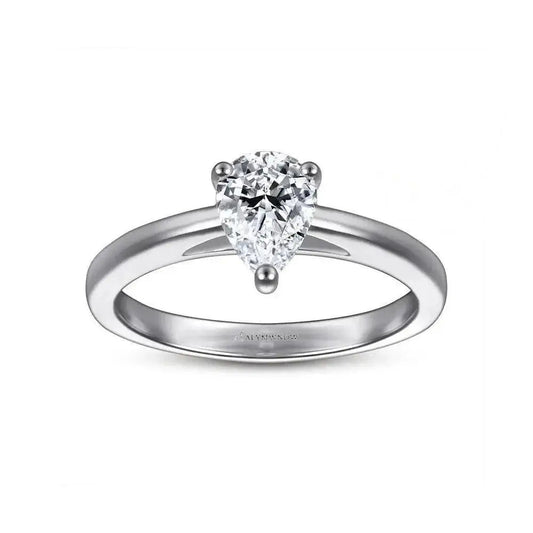 Pear Shape Solitaire Lab Grown Diamond Ring | Alymwndw Jewellery - Alymwndw