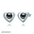 Pearl Heart Earring - Alymwndw