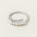 Pearl Pavé Bloom Gold‑Plated 925 Silver Open Ring - Alymwndw