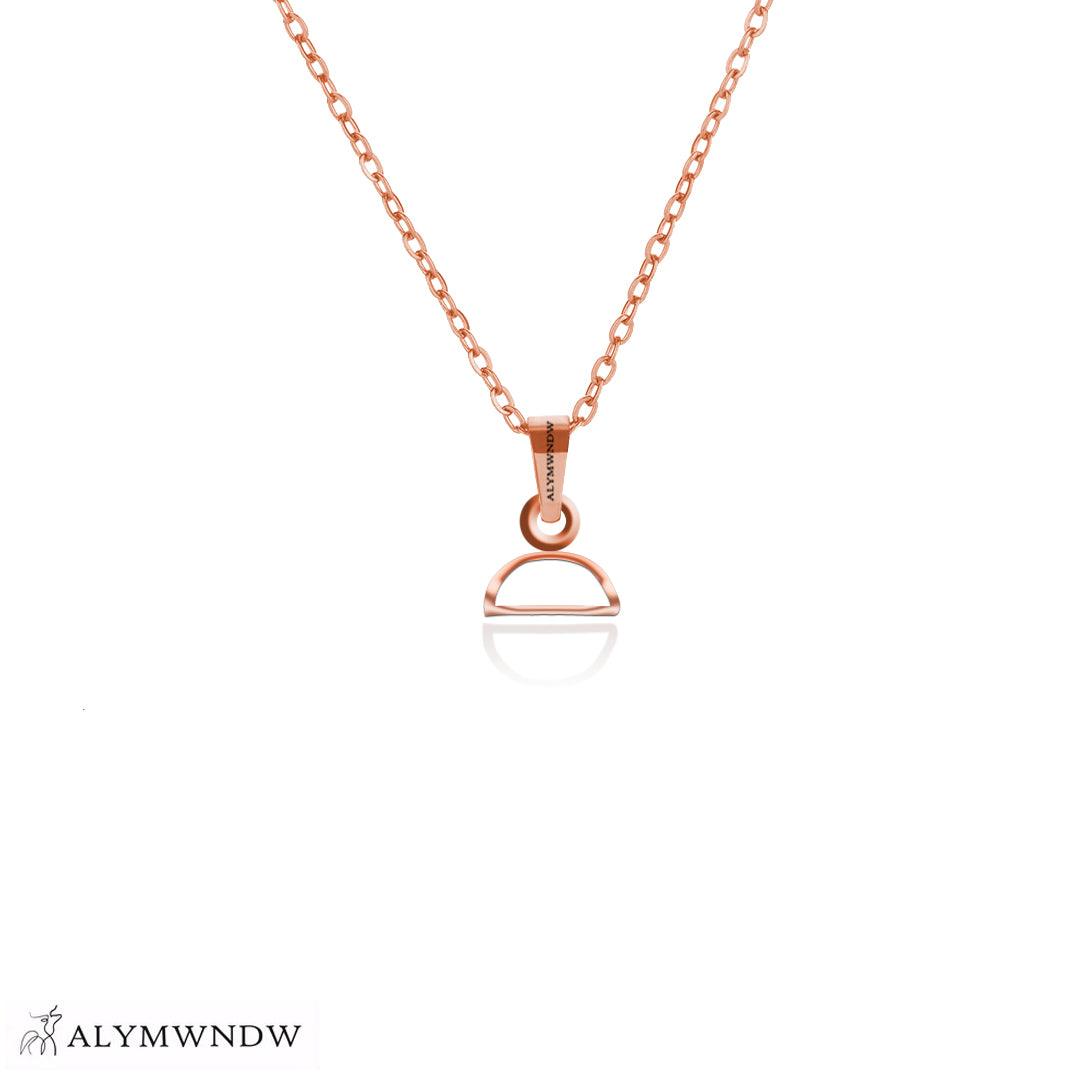 Personalized Hieroglyphic Gold Necklace (18K / 21K / 22K) - Alymwndw