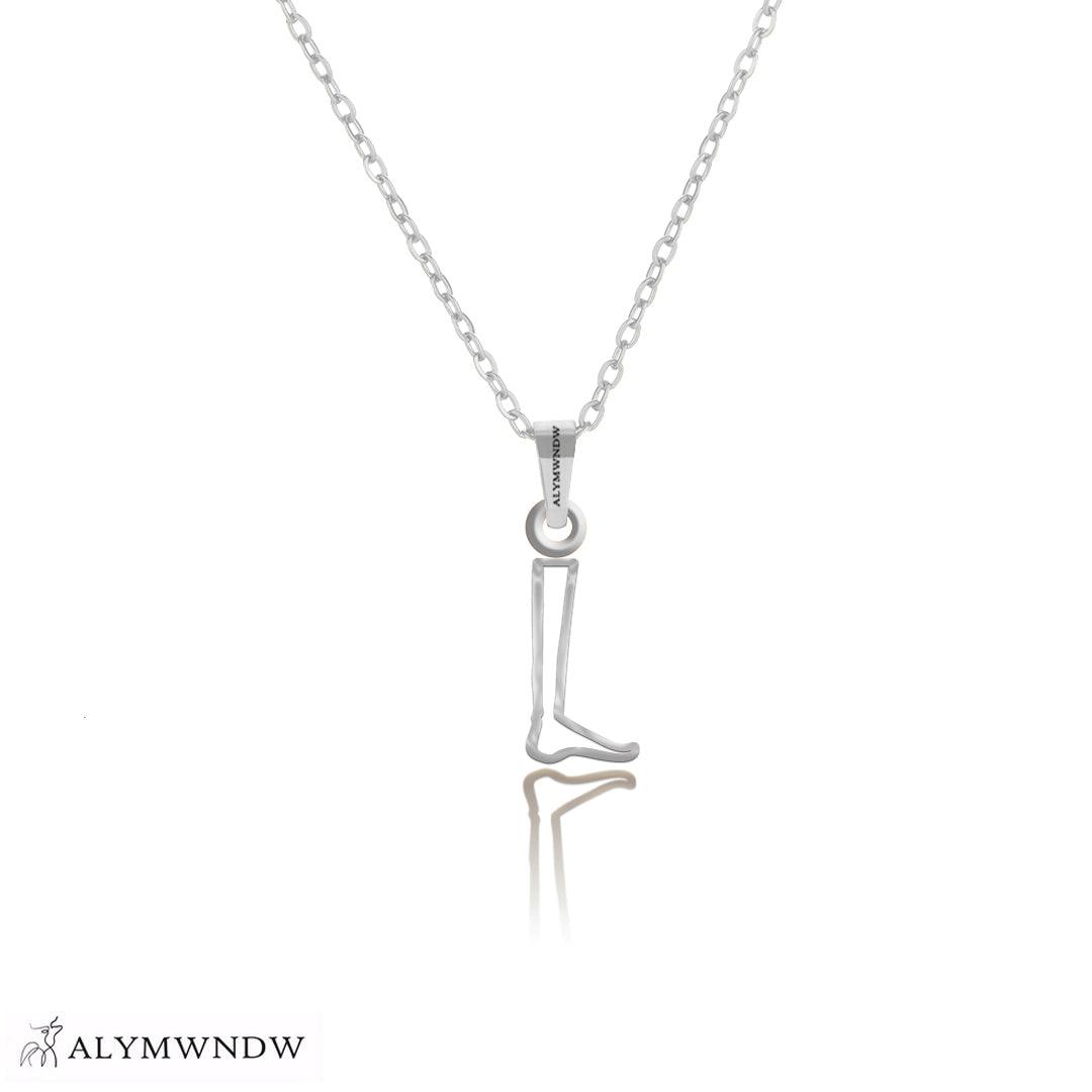 Personalized Hieroglyphic Gold Necklace (18K / 21K / 22K) - Alymwndw