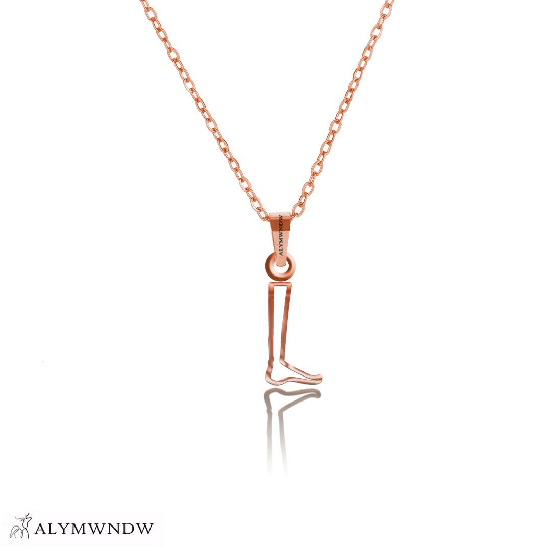 Personalized Hieroglyphic Gold Necklace (18K / 21K / 22K) - Alymwndw
