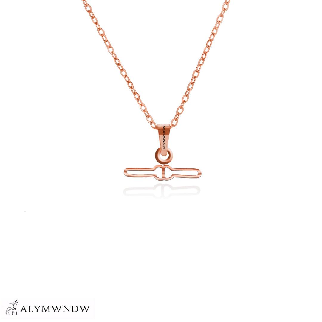 Personalized Hieroglyphic Gold Necklace (18K / 21K / 22K) - Alymwndw