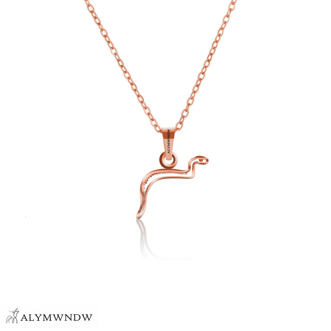 Personalized Hieroglyphic Gold Necklace (18K / 21K / 22K) - Alymwndw