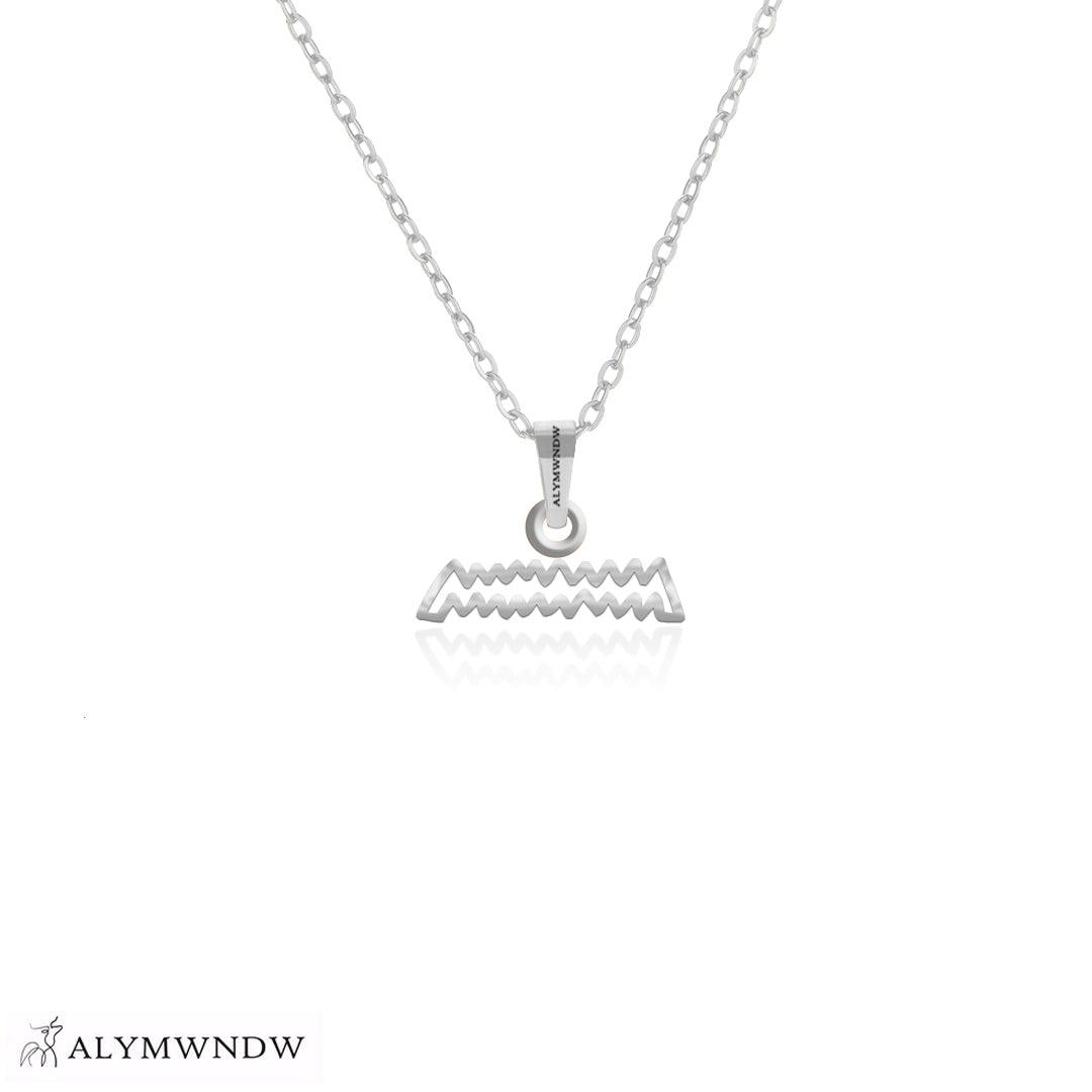 Personalized Hieroglyphic Gold Necklace (18K / 21K / 22K) - Alymwndw