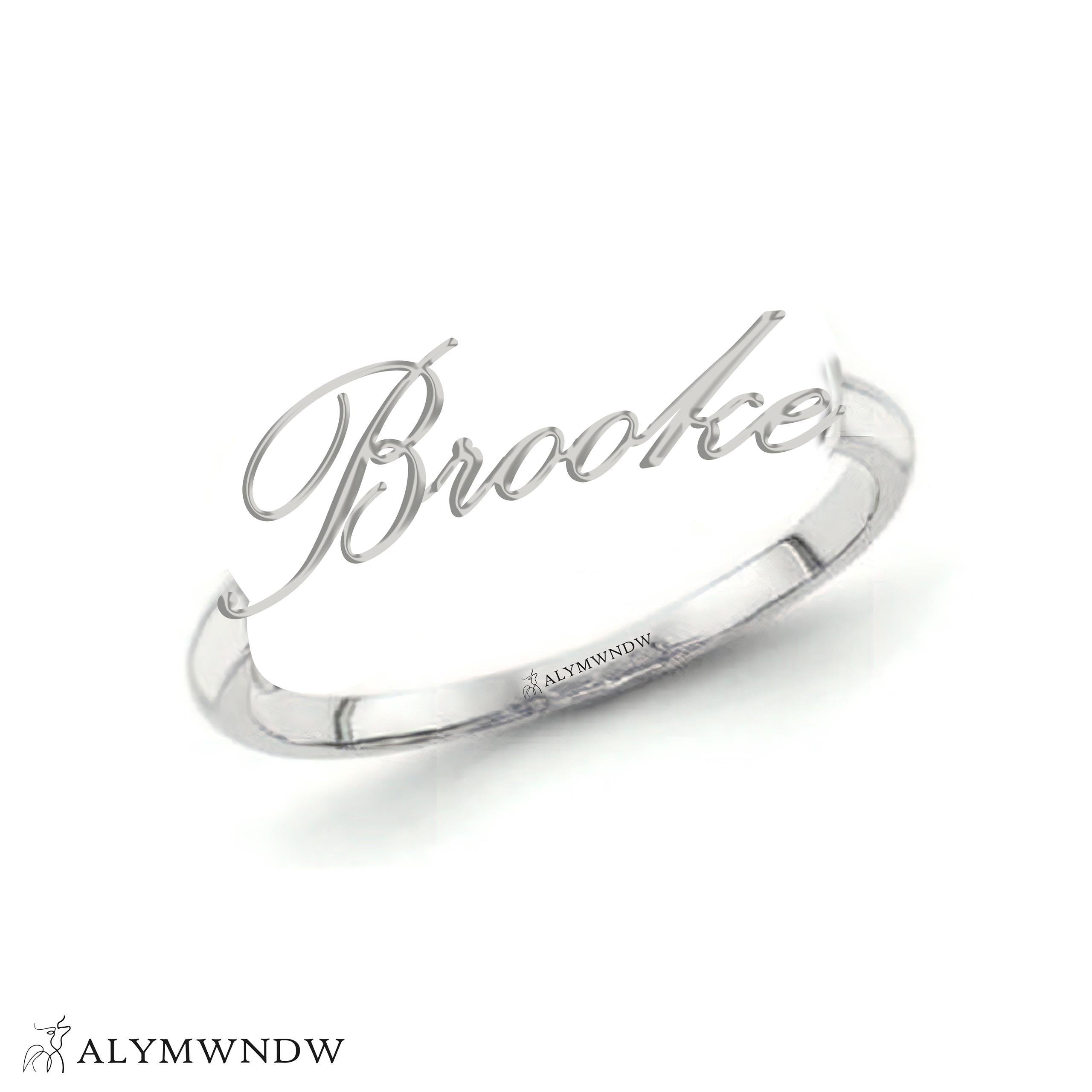 Personalized Name Ring in Gold (18K/21K/22K) – Custom Name Jewelry - Alymwndw
