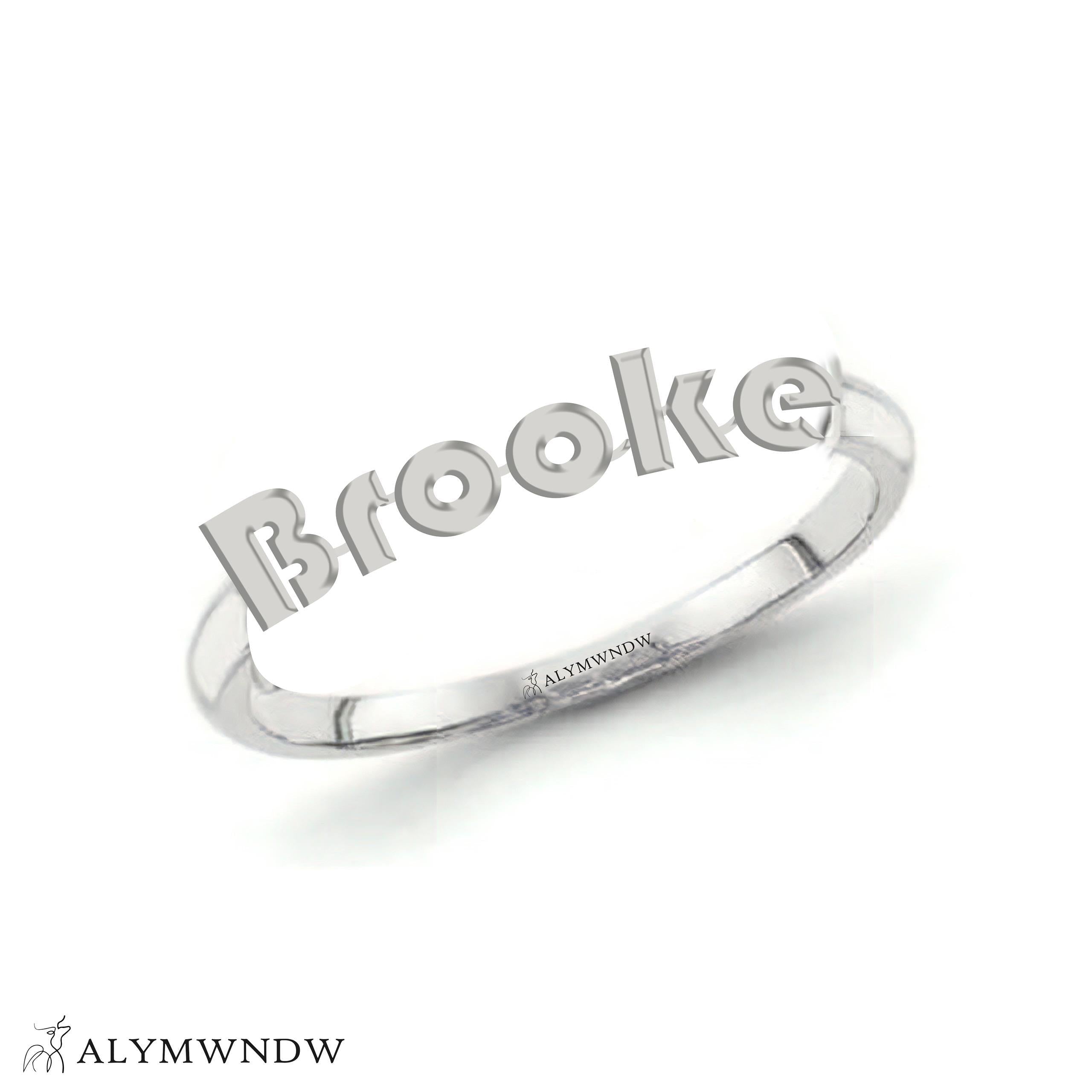 Personalized Name Ring in Gold (18K/21K/22K) – Custom Name Jewelry - Alymwndw