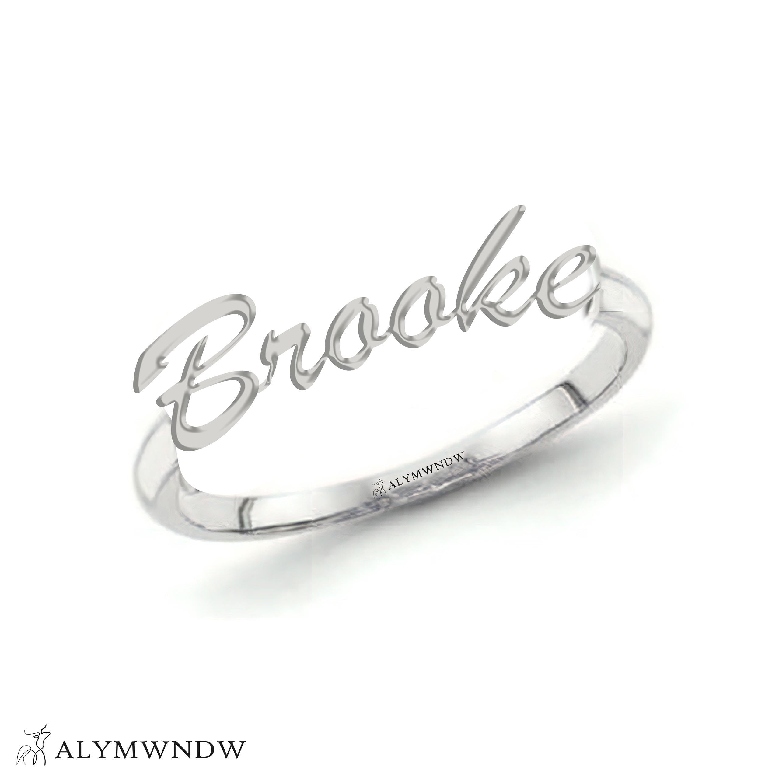 Personalized Name Ring in Gold (18K/21K/22K) – Custom Name Jewelry - Alymwndw