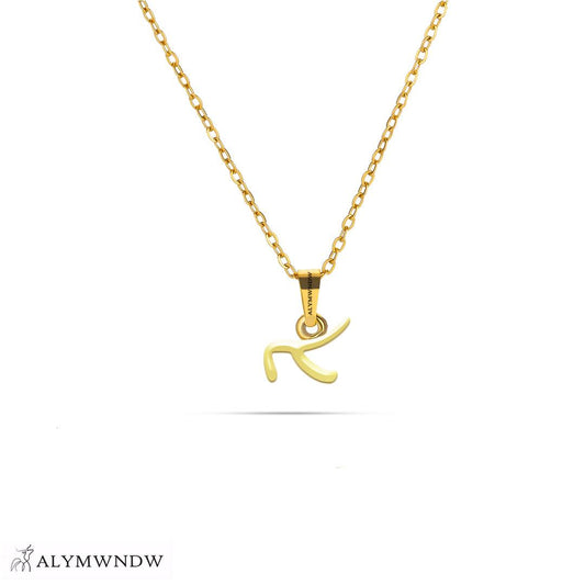Personalized Syriac Gold Necklace (18K / 21K / 22K) - Alymwndw