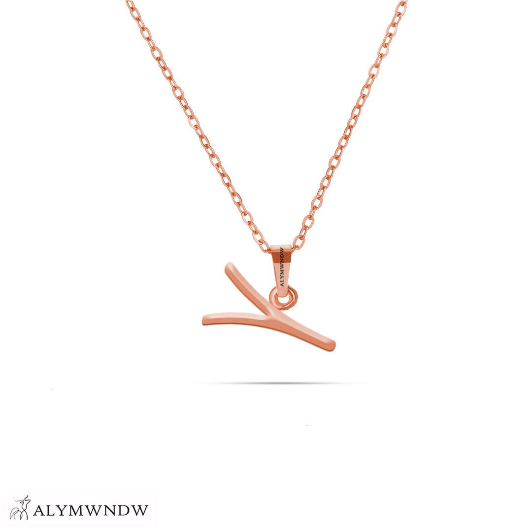 Personalized Syriac Gold Necklace (18K / 21K / 22K) - Alymwndw