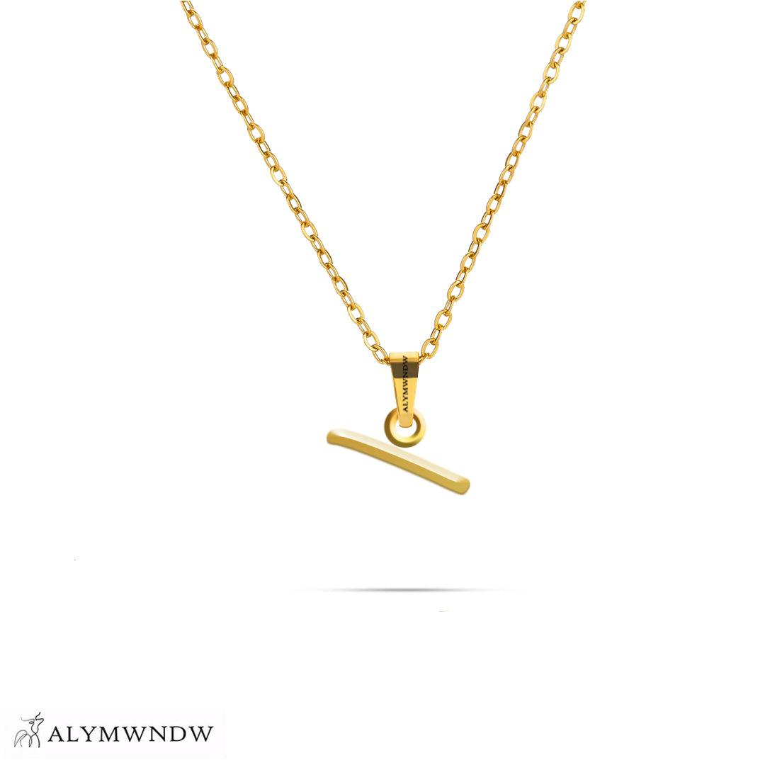 Personalized Syriac Gold Necklace (18K / 21K / 22K) - Alymwndw