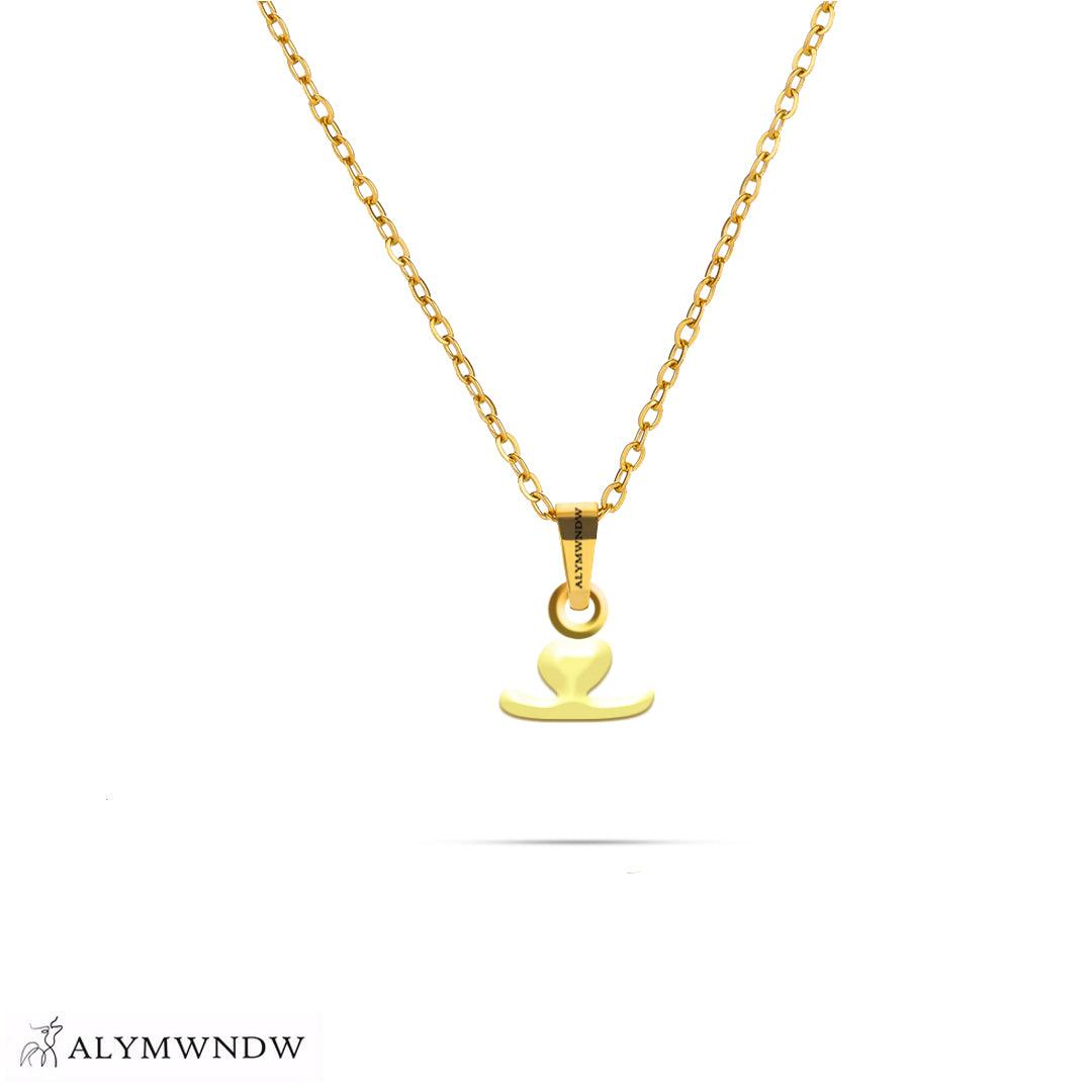 Personalized Syriac Gold Necklace (18K / 21K / 22K) - Alymwndw