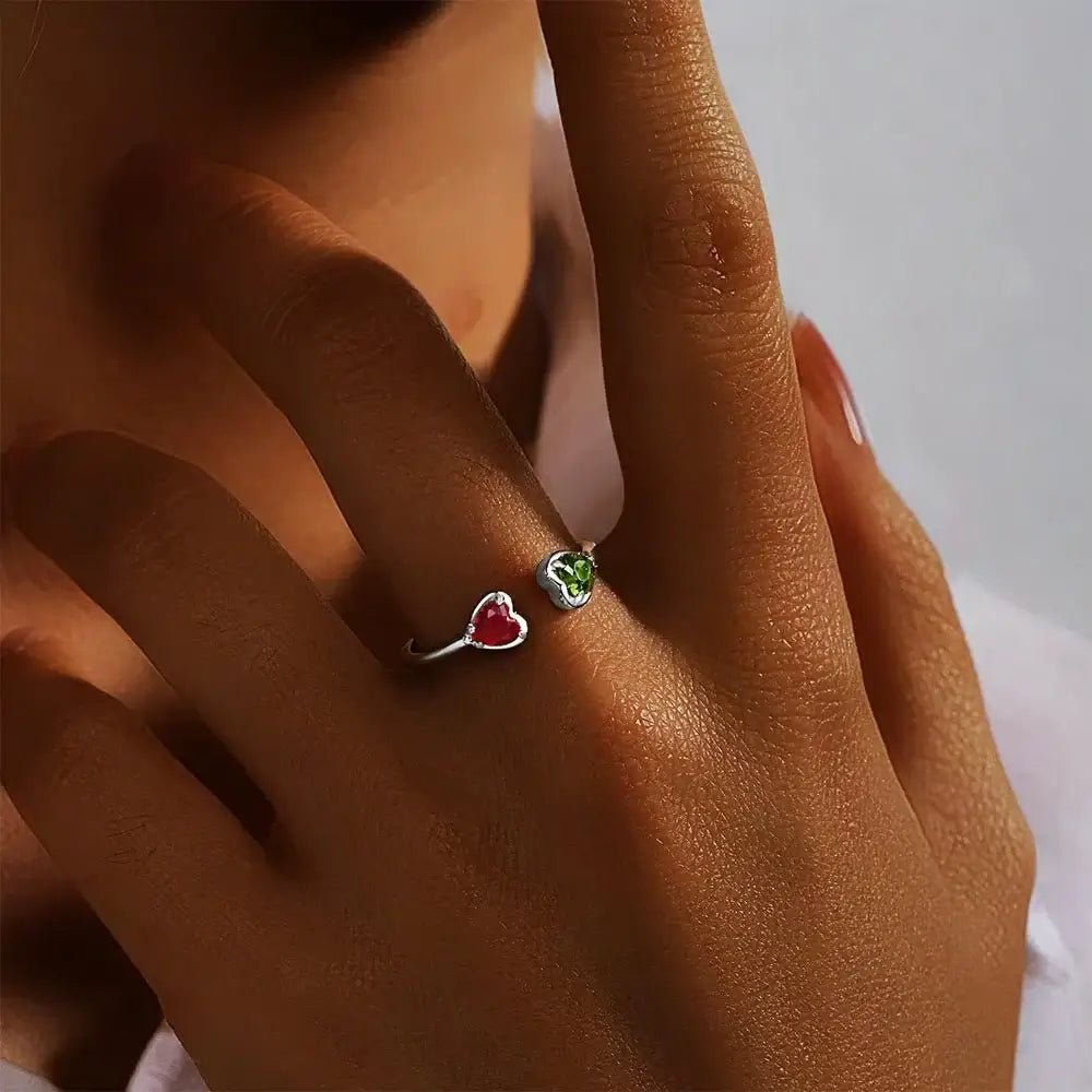 Petite Heart Ring – 925 Silver with Polished Heart Accent - Alymwndw