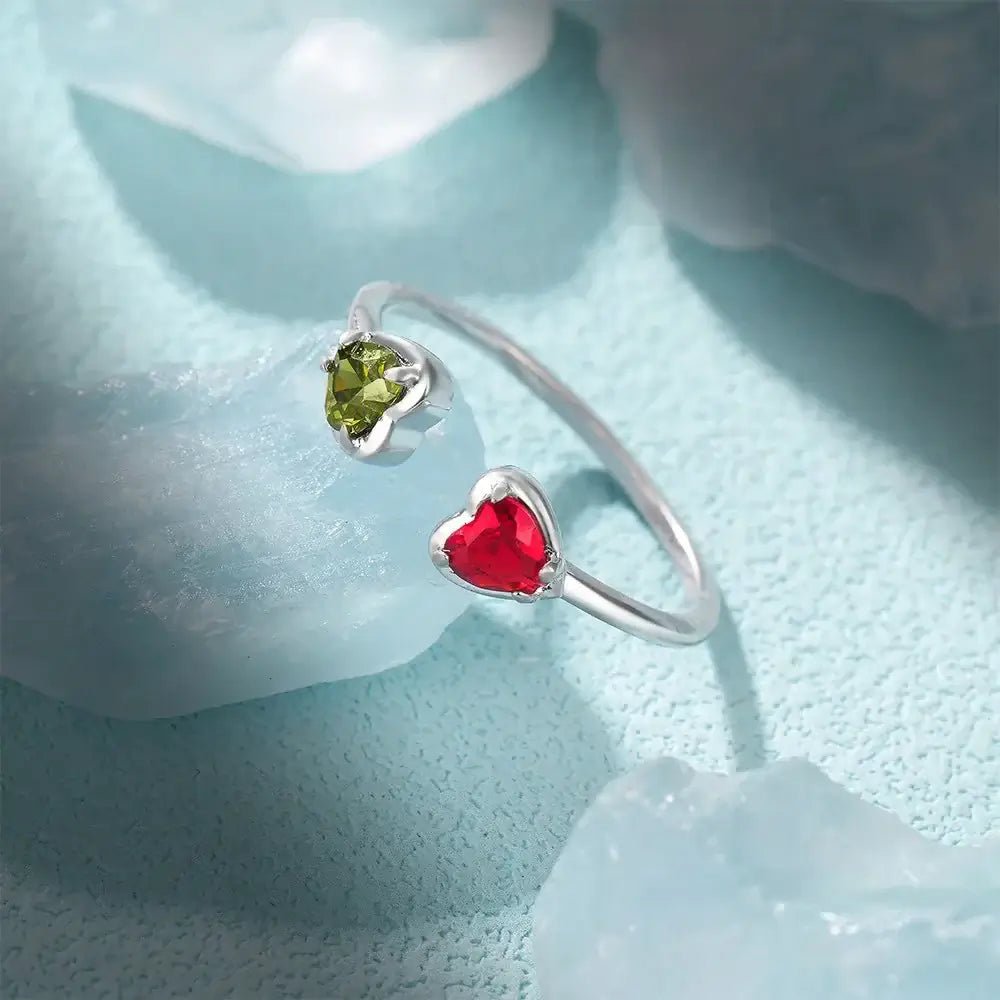 Petite Heart Ring – 925 Silver with Polished Heart Accent - Alymwndw