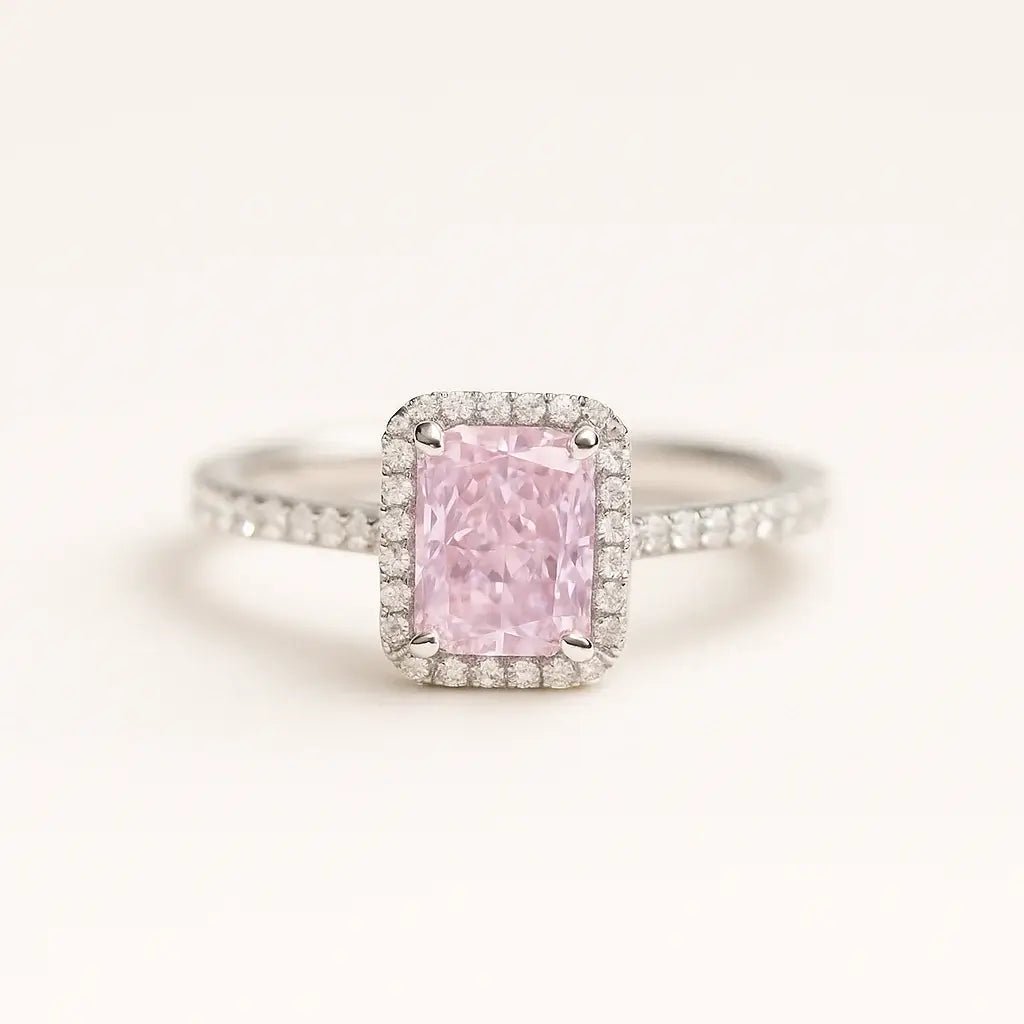 Pink Sunset 925 Sterling Silver Ring - Alymwndw
