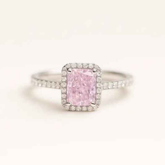 Pink Sunset 925 Sterling Silver Ring - Alymwndw