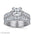 Princess Cut Engagement Ring Set – Double Band Luxury Design - Alymwndw