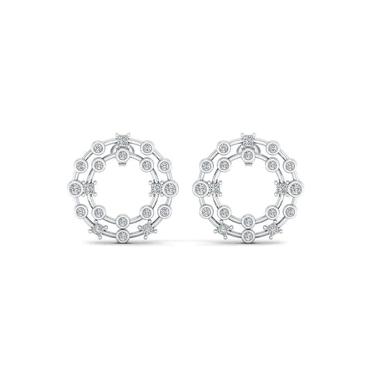 Radiant Aura Moissanite Earrings – Silver, Gold & Platinum - Alymwndw