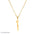 Real Gold Arabic Initial Necklace – 18K 21K 22K Personalized Arabic Letter - Alymwndw