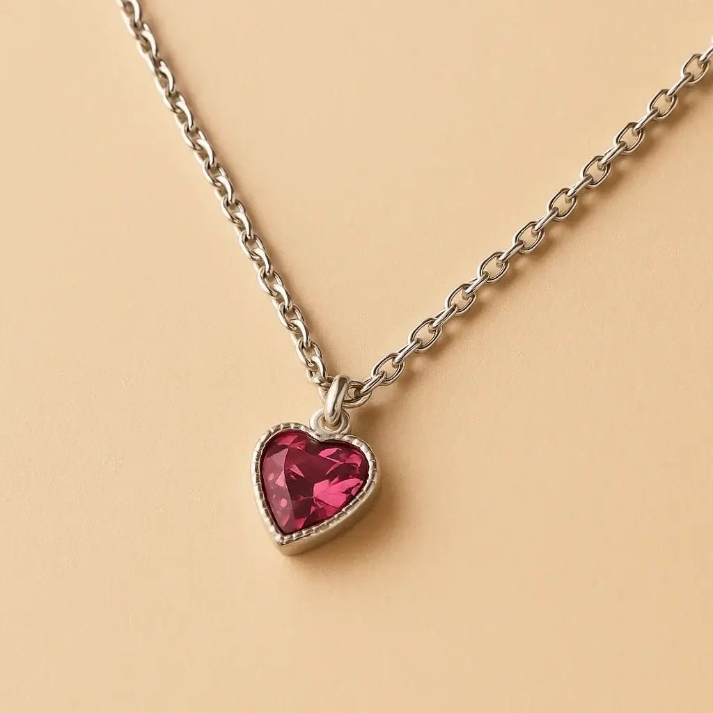 Romantic Heart 925 Sterling Silver & Gold - Plated Necklace - Alymwndw