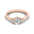 Round Halo Moissanite Engagement Ring – GRA Certified Open Halo - Alymwndw