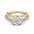 Round Moissanite Engagement Ring – GRA Certified Double Pavé Band - Alymwndw