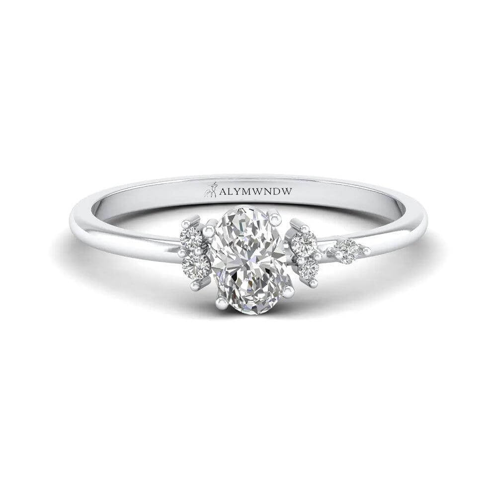 Royal Spark Moissanite Ring – Premium Gold, Silver & Platinum Engagement Ring - Alymwndw