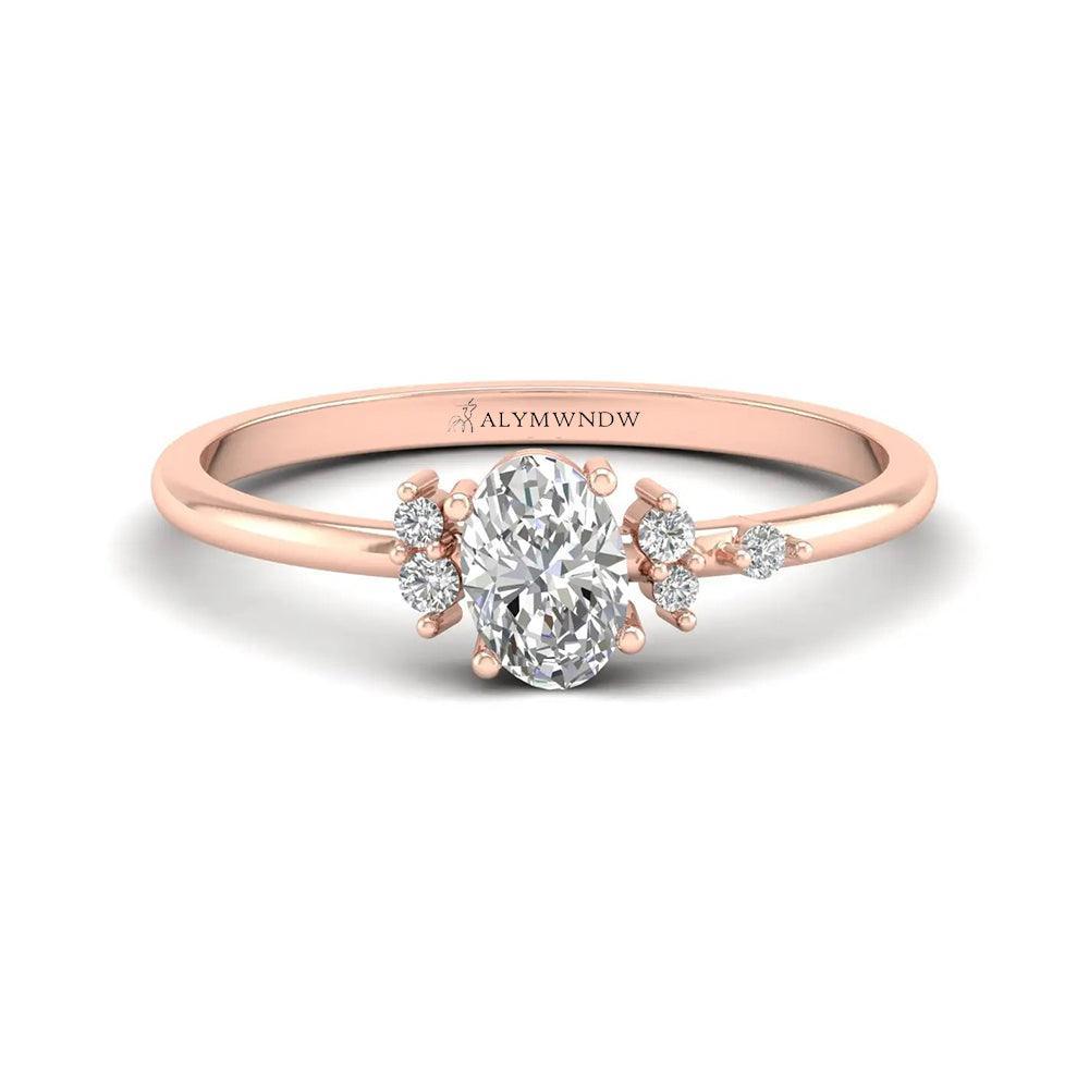 Royal Spark Moissanite Ring – Premium Gold, Silver & Platinum Engagement Ring - Alymwndw