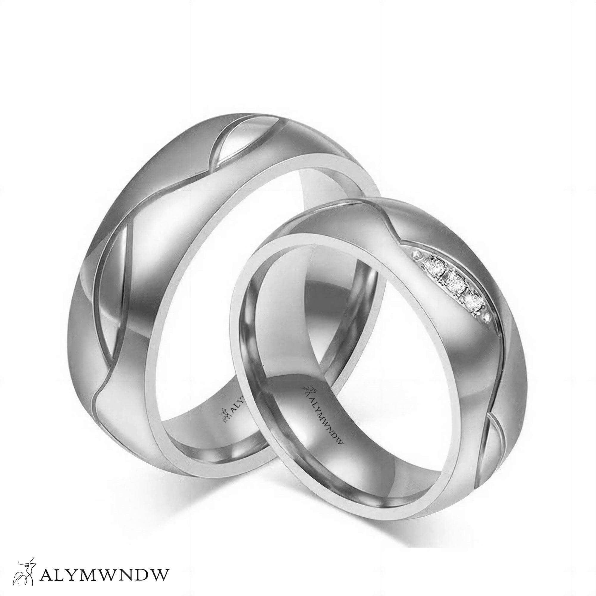 SJO Luxury Wedding Ring – Gold, Silver & Platinum - Alymwndw