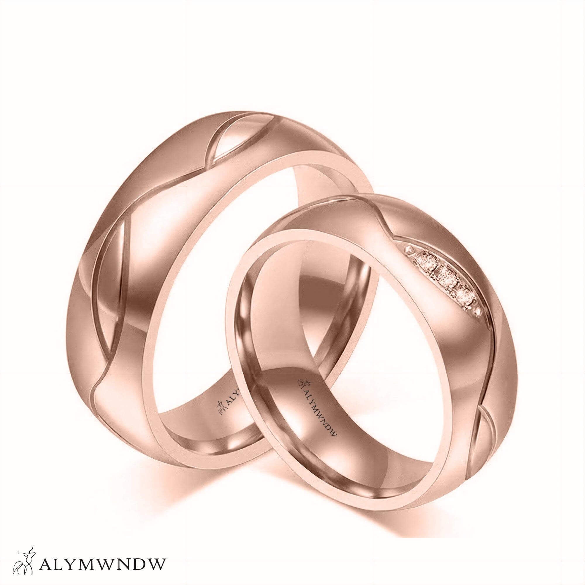 SJO Luxury Wedding Ring – Gold, Silver & Platinum - Alymwndw