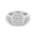 Square Halo Moissanite Ring – GRA Certified, Multiple Sizes & Carat Options (Gold, Silver & Platinum) - Alymwndw