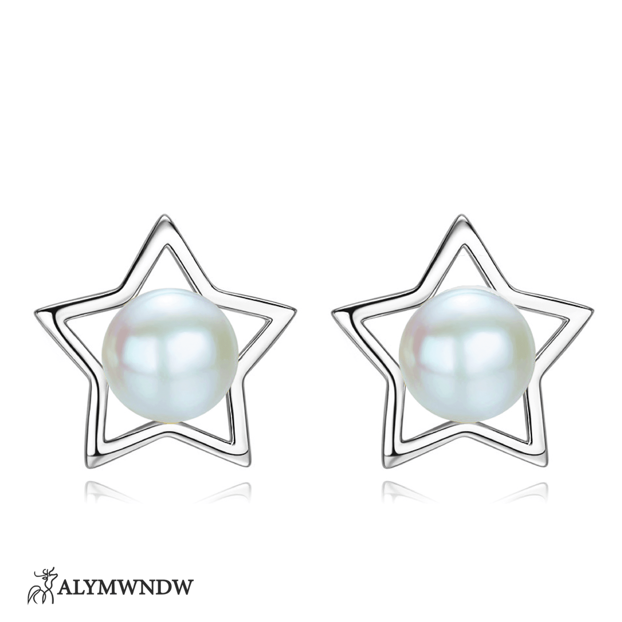 Star Pearl Earring - Alymwndw