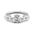 Starlight Halo Moissanite Ring – Elegant Gold, Silver & Platinum Ring - Alymwndw