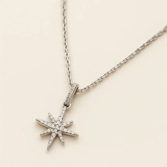 Stella Polaris Sterling Silver Necklace - Alymwndw