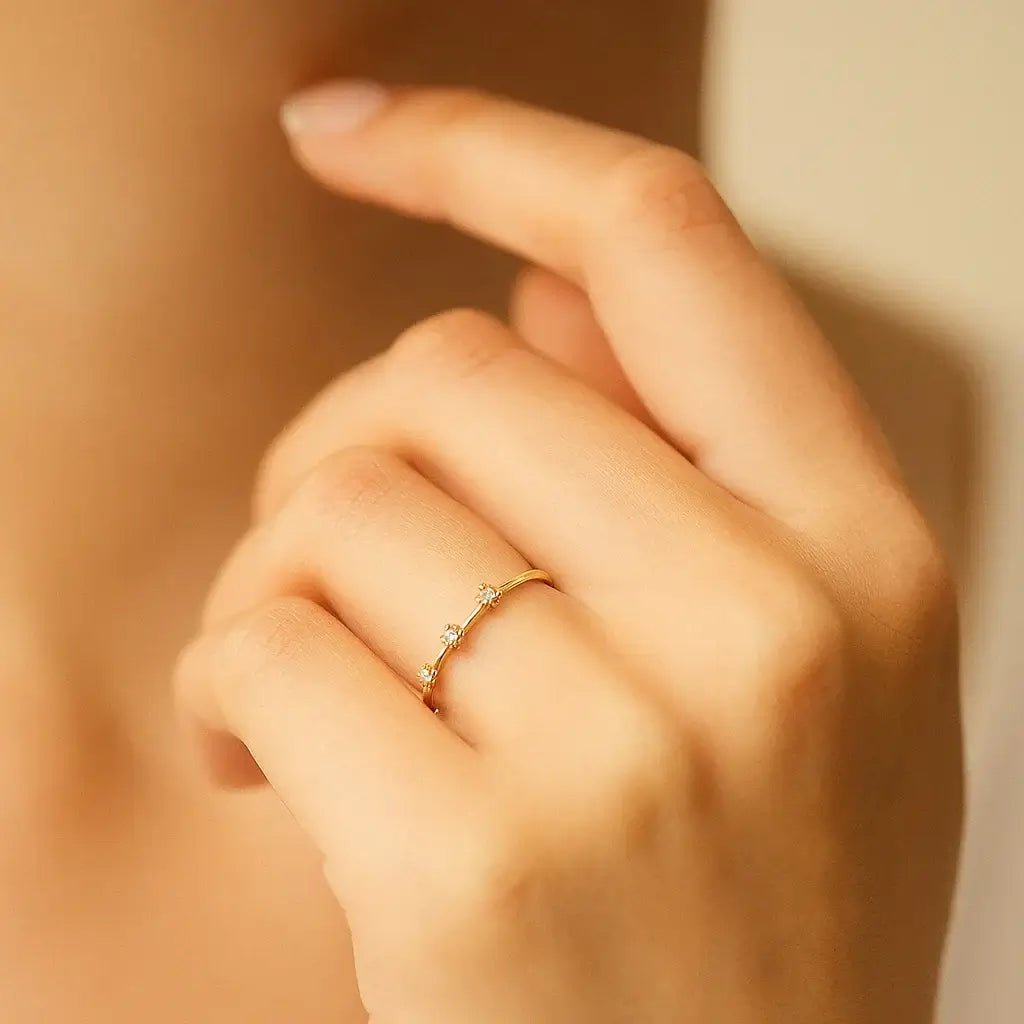 Trinity Spark – 925 Silver Ring - Alymwndw