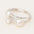 Twin Pearl Whisper – 925 Silver Open Ring - Alymwndw