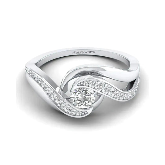 Twist Diamond Ring - Alymwndw