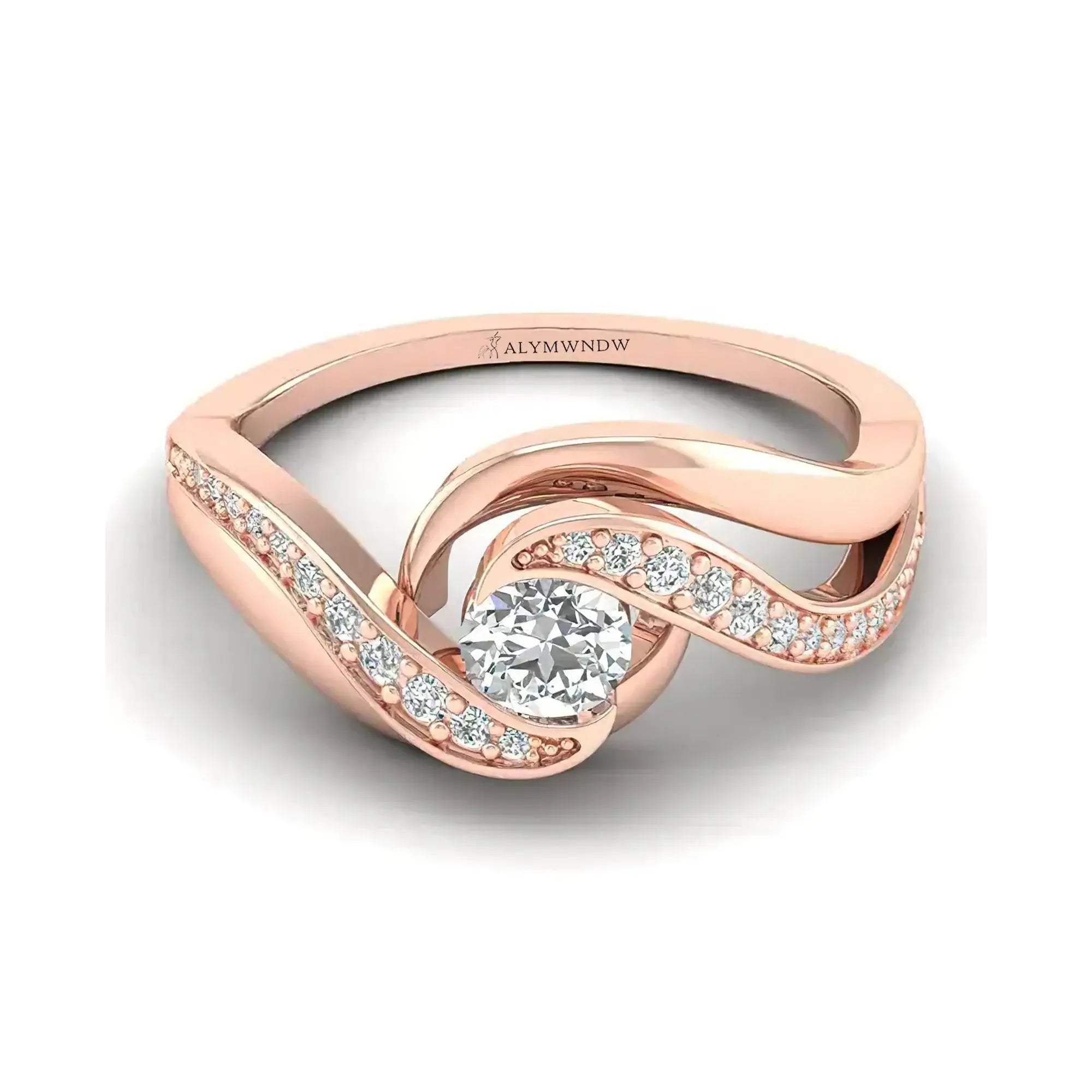 Twist Diamond Ring - Alymwndw