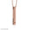 Vertical Bar Necklace – Personalized Gold Name Pendant (18K / 21K / 22K) - Alymwndw