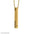 Vertical Bar Necklace – Personalized Gold Name Pendant (18K / 21K / 22K) - Alymwndw