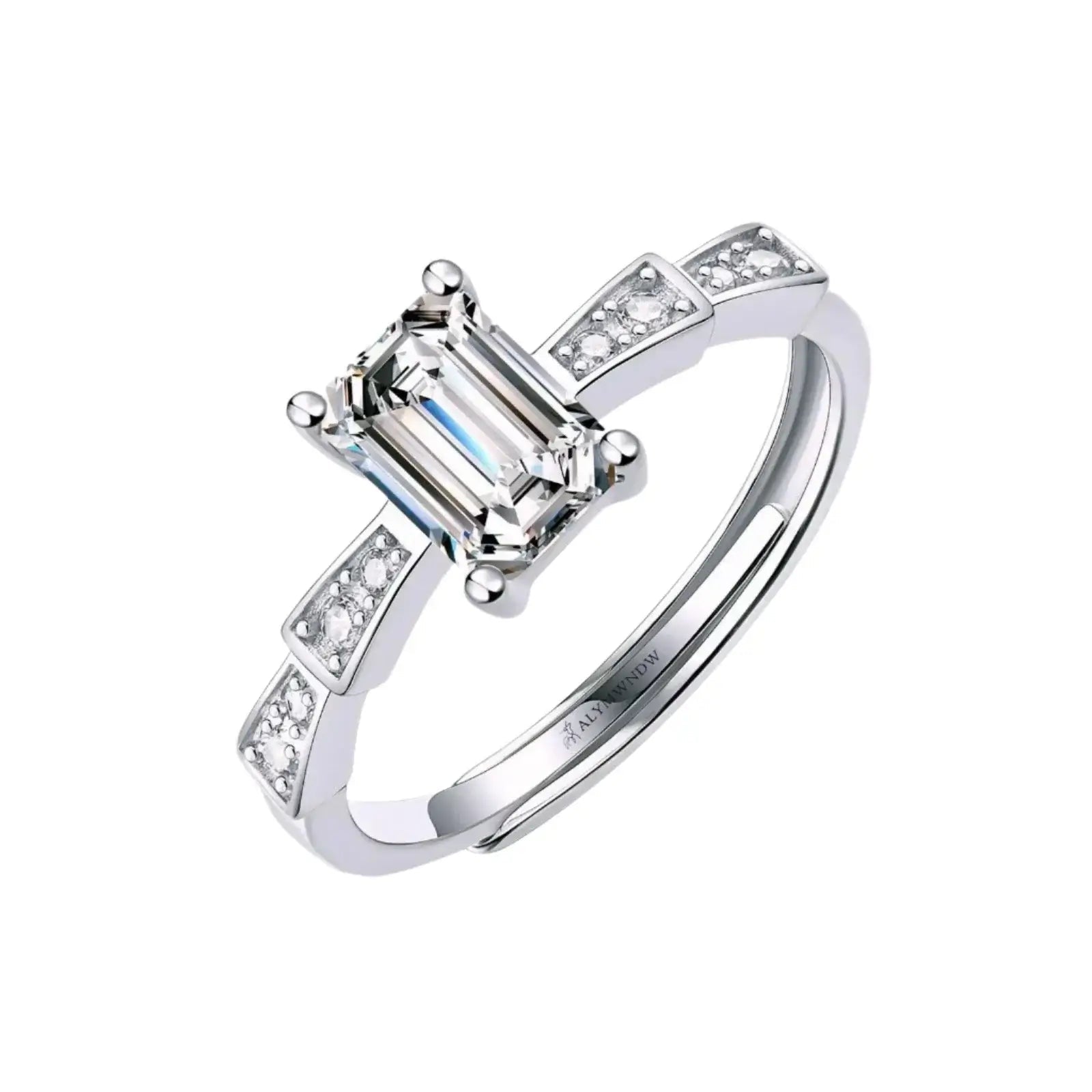 Woman Lab Grown Diamond Ring – Gold & Platinum | Alymwndw Jewellery - Alymwndw