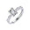Woman Lab Grown Diamond Ring – Gold & Platinum | Alymwndw Jewellery - Alymwndw
