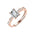 Woman Lab Grown Diamond Ring – Gold & Platinum | Alymwndw Jewellery - Alymwndw