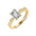 Woman Lab Grown Diamond Ring – Gold & Platinum | Alymwndw Jewellery - Alymwndw