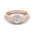 Woman Ring with Lab Grown Diamond in Gold & Platinum | Alymwndw Jewellery - Alymwndw