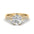 Woman Ring with Lab Grown Diamond in Gold & Platinum | Alymwndw Jewellery - Alymwndw